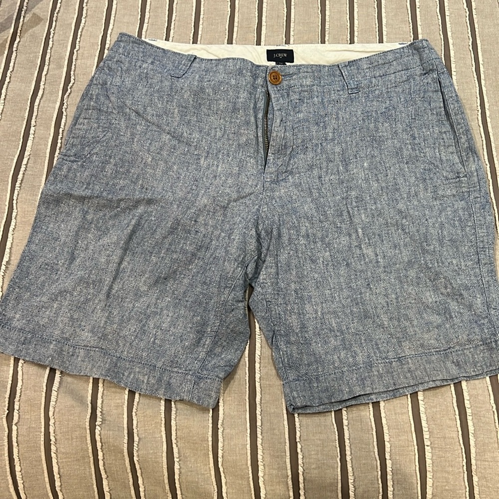 Mens SZ 33 JCREW blue Cotton shorts